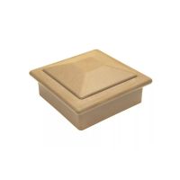 Крышка верхняя ПВХ для столба 125х125 Орех Крышка верхняя ПВХ для столба 125х125 Орех