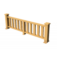 Декоративные ограждения ДПК " Эрес", Песчаник, шлифованное Декоративные ограждения ДПК " Эрес", Песчаник, шлифованное