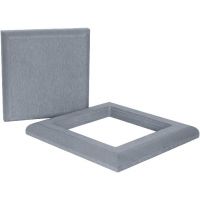 Комплект крышка и юбка для столба 3D фактура дерева Серый Комплект крышка и юбка для столба 3D фактура дерева Серый