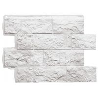 Фасадная панель Туф ЭКО Белый Фасадная панель Туф ЭКО Белый