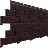 Цокольный сайдинг коллекция Кирпич Славянка - Коричневый Цокольный сайдинг коллекция Кирпич Славянка - Коричневый
