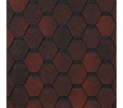 Гибкая черепица Шестигранник Красный от производителя Docke по цене 359 р Гибкая черепица Шестигранник Красный от производителя Docke по цене 359 р