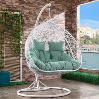 Подвесное кресло из искусственного ротанга AFM-109A White/Green Подвесное кресло из искусственного ротанга AFM-109A White/Green