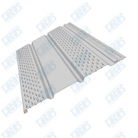 Софит тройной с перфорацией по бокам Белый Софит тройной с перфорацией по бокам Белый